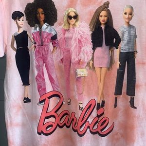 Brand NEW Pink Tie Dye Barbie Graphic Tee